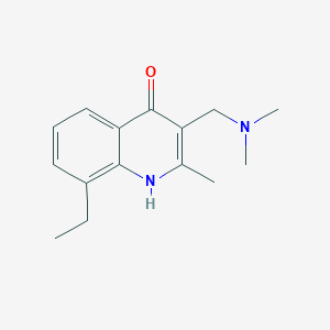 3-[(dimethylamino)methyl]-8-ethyl-2-methyl-4-quinolinol