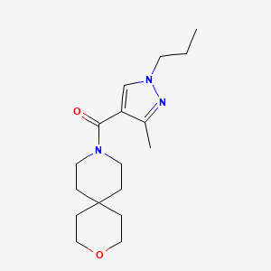 9-[(3-methyl-1-propyl-1H-pyrazol-4-yl)carbonyl]-3-oxa-9-azaspiro[5.5]undecane