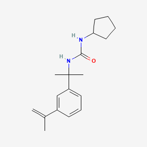 molecular formula C18H26N2O B5642369 N-cyclopentyl-N'-[1-(3-isopropenylphenyl)-1-methylethyl]urea 