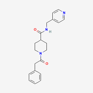 1-(phenylacetyl)-N-(4-pyridinylmethyl)-4-piperidinecarboxamide