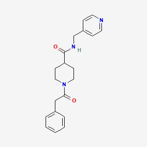 1-(2-phenylacetyl)-N-(pyridin-4-ylmethyl)piperidine-4-carboxamide