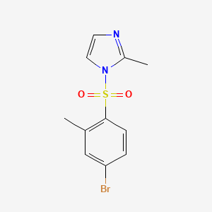 molecular formula C11H11BrN2O2S B5642388 1-[(4-bromo-2-methylphenyl)sulfonyl]-2-methyl-1H-imidazole 