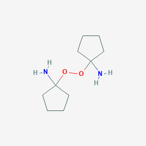 molecular formula C10H20N2O2 B056424 1-(1-Aminocyclopentyl)peroxycyclopentan-1-amine CAS No. 117751-37-8