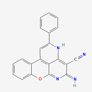 5-amino-2-phenylchromeno[4,3,2-de]-1,6-naphthyridine-4-carbonitrile