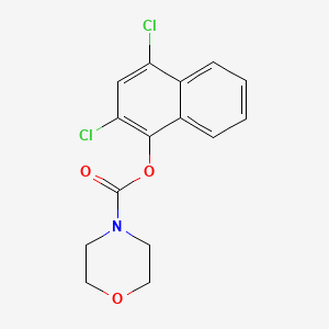 molecular formula C15H13Cl2NO3 B5642505 2,4-dichloro-1-naphthyl 4-morpholinecarboxylate 