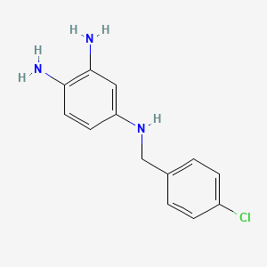 molecular formula C13H14ClN3 B564253 4-(4-氯苄基氨基)-1,2-苯二胺 CAS No. 1076199-81-9