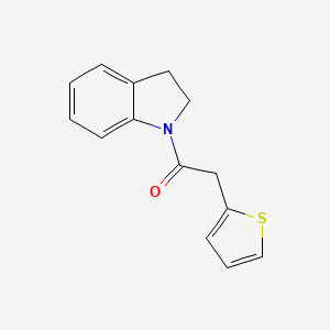 molecular formula C14H13NOS B5642541 1-(2-thienylacetyl)indoline 