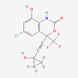 molecular formula C14H9ClF3NO4 B564256 rac 8,14-二羟基依法韦仑-d4 CAS No. 1189859-26-4
