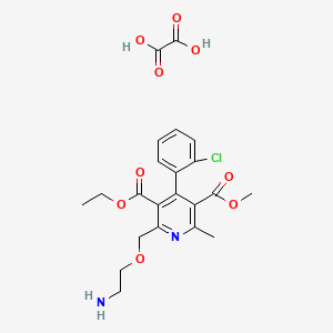 molecular formula C22H25ClN2O9 B564258 脱氢氨氯地平草酸盐 CAS No. 1216406-90-4