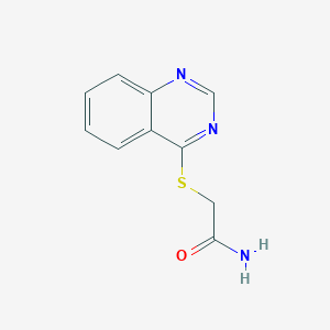 molecular formula C10H9N3OS B5642591 2-(4-quinazolinylthio)acetamide 