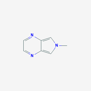 molecular formula C7H7N3 B056426 6-Methyl-6H-pyrrolo[3,4-b]pyrazine CAS No. 119216-63-6