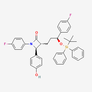 molecular formula C40H39F2NO3Si B564260 Ezetimibe Hydroxy tert-Butyldiphenylsilyl Ether CAS No. 1217748-67-8