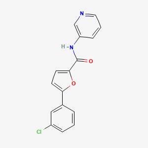 molecular formula C16H11ClN2O2 B5642604 5-(3-氯苯基)-N-3-吡啶基-2-呋喃酰胺 