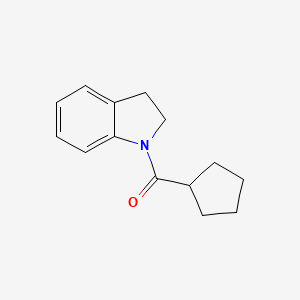 molecular formula C14H17NO B5642618 1-(cyclopentylcarbonyl)indoline 