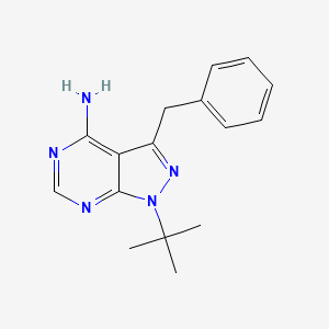 molecular formula C16H19N5 B564263 3-苄基-1-叔丁基吡唑并[3,4-d]嘧啶-4-胺 CAS No. 186895-85-2