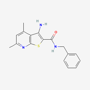 molecular formula C17H17N3OS B5642685 3-amino-N-benzyl-4,6-dimethylthieno[2,3-b]pyridine-2-carboxamide CAS No. 333329-19-4
