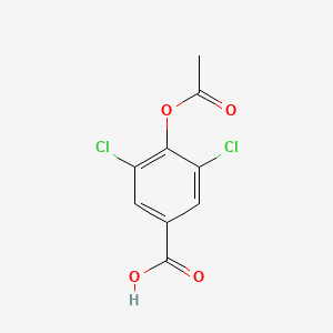 molecular formula C9H6Cl2O4 B5642694 4-(acetyloxy)-3,5-dichlorobenzoic acid 
