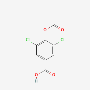 molecular formula C9H6Cl2O4 B5642694 4-acetoxy-3,5-dichlorobenzoic acid 