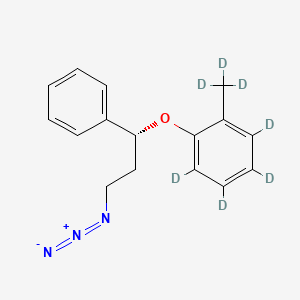 molecular formula C16H17N3O B564271 (R)-3-叠氮-1-苯基-1-(2-甲基苯氧基-d7)丙烷 CAS No. 1217603-70-7