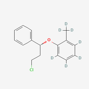 molecular formula C16H17ClO B564272 (R)-3-氯-1-苯基-1-(2-甲基苯氧基-d7)丙烷 CAS No. 1217765-70-2