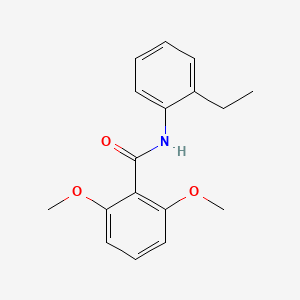 molecular formula C17H19NO3 B5642725 N-(2-ethylphenyl)-2,6-dimethoxybenzamide CAS No. 331845-72-8