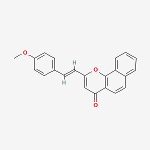 2-[2-(4-methoxyphenyl)vinyl]-4H-benzo[h]chromen-4-one