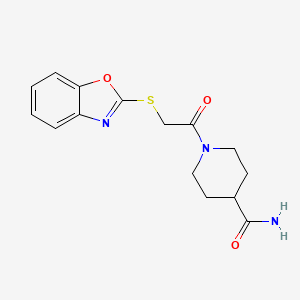 1-[(1,3-benzoxazol-2-ylthio)acetyl]-4-piperidinecarboxamide