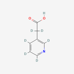 molecular formula C7H7NO2 B564276 3-吡啶乙酸-d6 CAS No. 1190005-72-1