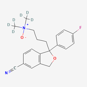 molecular formula C20H21FN2O2 B564278 西酞普兰-d6 N-氧化物 CAS No. 1189652-54-7
