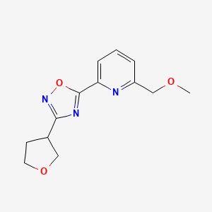 2-(methoxymethyl)-6-[3-(tetrahydrofuran-3-yl)-1,2,4-oxadiazol-5-yl]pyridine