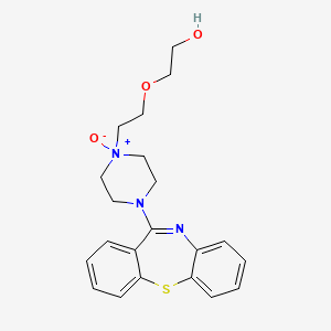 molecular formula C21H25N3O3S B564285 喹硫平 N-氧化物 CAS No. 1076199-40-0