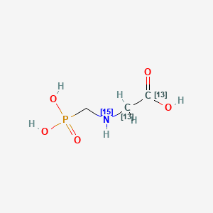 molecular formula C3H8NO5P B564288 草甘膦-13C2,15N CAS No. 1185107-63-4