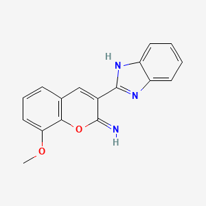3-(1H-benzimidazol-2-yl)-8-methoxy-2H-chromen-2-imine