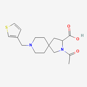 molecular formula C16H22N2O3S B5642887 2-acetyl-8-(3-thienylmethyl)-2,8-diazaspiro[4.5]decane-3-carboxylic acid 