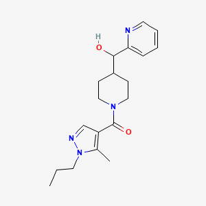 {1-[(5-methyl-1-propyl-1H-pyrazol-4-yl)carbonyl]-4-piperidinyl}(2-pyridinyl)methanol