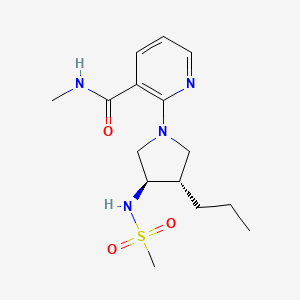 N-methyl-2-{rel-(3R,4S)-3-[(methylsulfonyl)amino]-4-propyl-1-pyrrolidinyl}nicotinamide hydrochloride