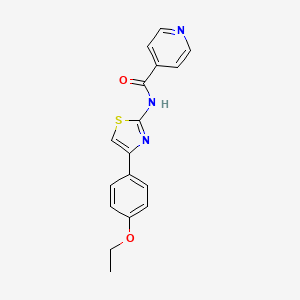 N-[4-(4-ethoxyphenyl)-1,3-thiazol-2-yl]isonicotinamide