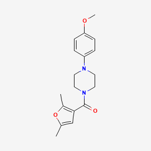 molecular formula C18H22N2O3 B5642948 1-(2,5-dimethyl-3-furoyl)-4-(4-methoxyphenyl)piperazine 
