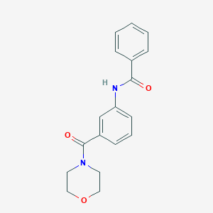 molecular formula C18H18N2O3 B5642953 N-[3-(4-morpholinylcarbonyl)phenyl]benzamide 