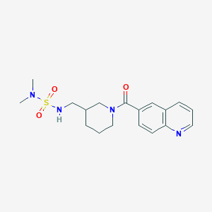 N,N-dimethyl-N'-{[1-(quinolin-6-ylcarbonyl)piperidin-3-yl]methyl}sulfamide