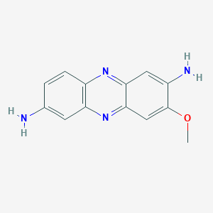 molecular formula C13H12N4O B056430 2,7-Diamino-3-methoxyphenazine CAS No. 125239-65-8