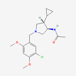 N-[rel-(3R,4S)-1-(5-chloro-2,4-dimethoxybenzyl)-4-cyclopropyl-3-pyrrolidinyl]acetamide hydrochloride