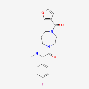 1-(4-fluorophenyl)-2-[4-(3-furoyl)-1,4-diazepan-1-yl]-N,N-dimethyl-2-oxoethanamine