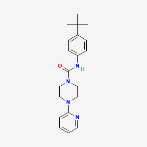 molecular formula C20H26N4O B5643073 N-(4-tert-butylphenyl)-4-(pyridin-2-yl)piperazine-1-carboxamide 