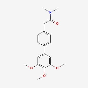 molecular formula C19H23NO4 B5643154 N,N-dimethyl-2-(3',4',5'-trimethoxybiphenyl-4-yl)acetamide 