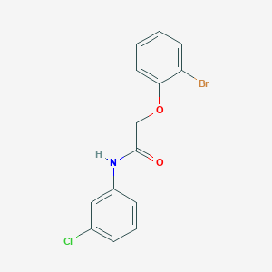 molecular formula C14H11BrClNO2 B5643168 2-(2-bromophenoxy)-N-(3-chlorophenyl)acetamide 