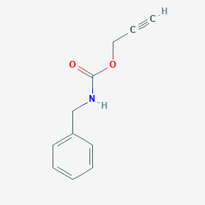 molecular formula C11H11NO2 B056432 Benzyl-carbamic acid prop-2-ynyl ester CAS No. 119258-49-0