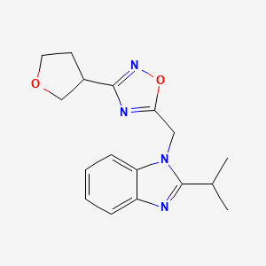2-isopropyl-1-{[3-(tetrahydrofuran-3-yl)-1,2,4-oxadiazol-5-yl]methyl}-1H-benzimidazole