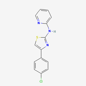 N-[4-(4-chlorophenyl)-1,3-thiazol-2-yl]-2-pyridinamine