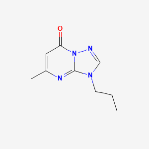 molecular formula C9H12N4O B5643254 5-methyl-3-propyl[1,2,4]triazolo[1,5-a]pyrimidin-7(3H)-one 